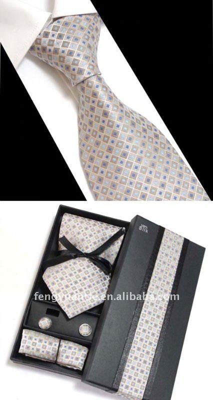 corbata de seda conjunto