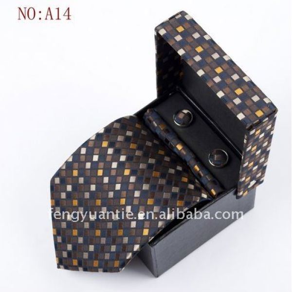 corbata de seda conjunto