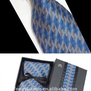 Para hombre mirada bussinss 100% regalo corbata de seda conjunto