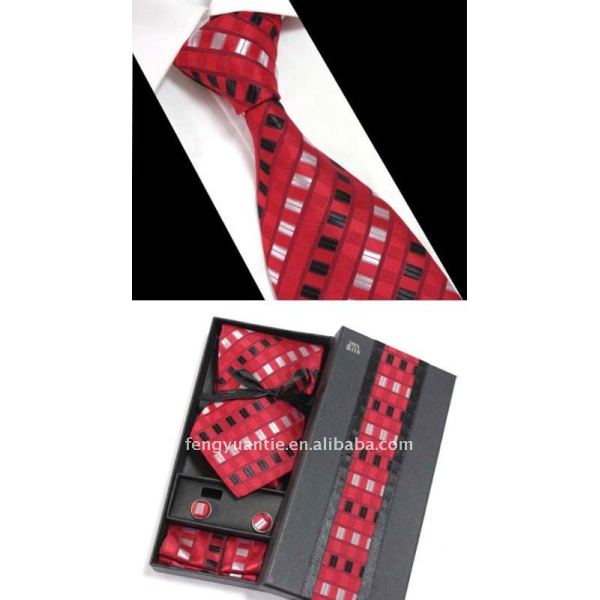 corbata de seda conjunto