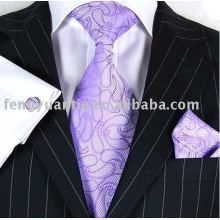 Mens moda laço de seda, gravata