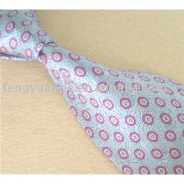 corbata de seda impresa