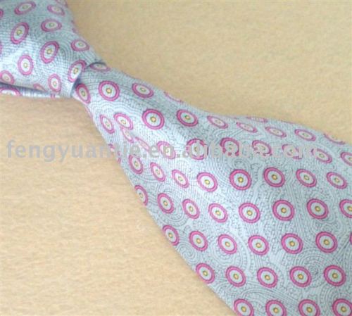corbata de seda impresa