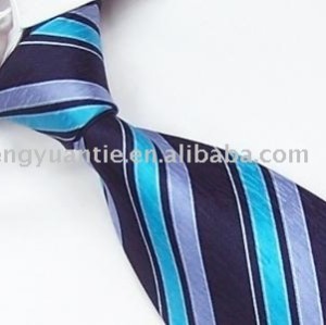 raya corbata de poliéster tejido