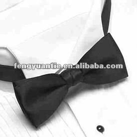 negro liso corbata de lazo