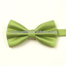 Verde 100% para hombre de seda tejido de alta calidad corbata de lazo