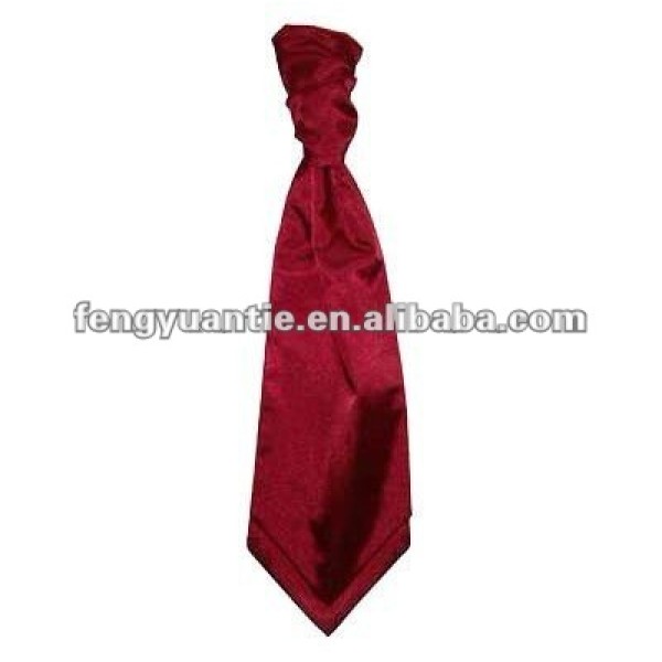 Normaler BurgunderMens Scrunchie Krawatte Ascot