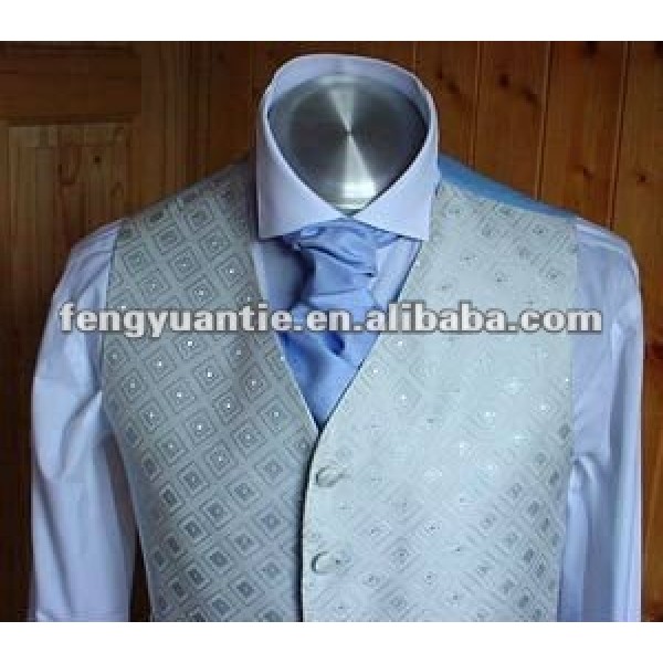 llanura de la luz azul de seda corbata ascot cravat