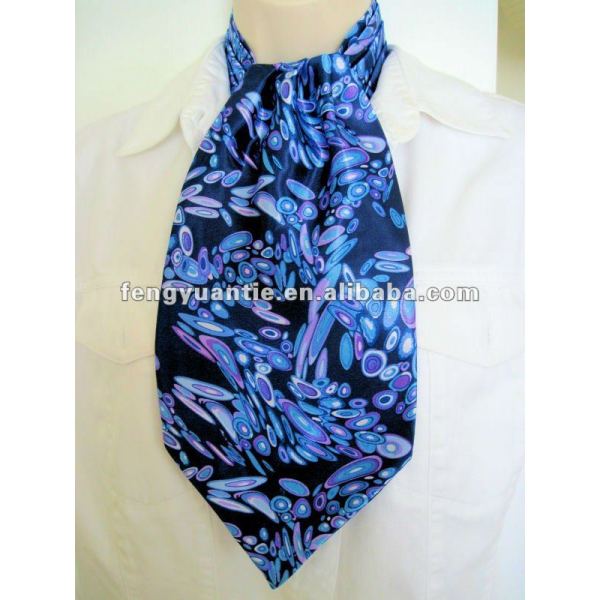 llanura de manzana verde de seda corbata ascot cravat