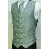 100% polyester white wedding vest and tie