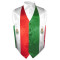 Mexican flag waistcoat 100% polyester