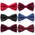 Mens 100% silk woven high quality bow tie