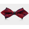 Green mens 100% silk woven high quality bow tie
