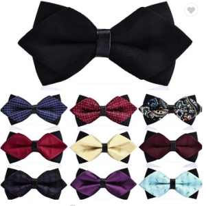 wholesale solid party bowtie display plain bow tie pattern