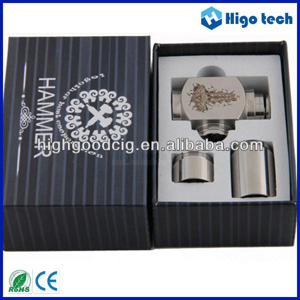 new products new design e-cigarette hammer mod, 510 thread hammer mod accept paypal