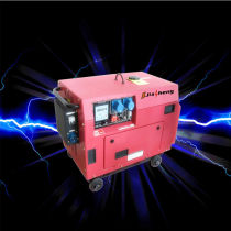 4-stroke Air-cooled electric start 5kw portable generator for home use silent