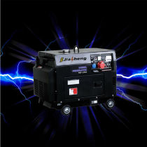 186F three-phase 4stroke air-cooled electric start low noise 5kw diesel generator