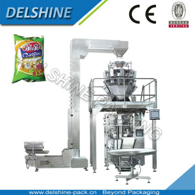 Automatic Chips Snack Packing Machine With 10 Heads Weigher