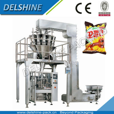 Automatic Snacks Packing Machine With 10 Heads Weigher