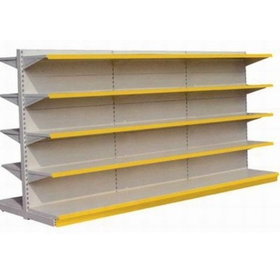 small size Supermarket Rack with wire back