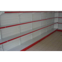 shelf with square tube back webbing