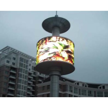 P5mm Full Color Cylindrical LED Display for Advertising