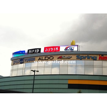 Outdoor Housetop LED Display For Advertising in Haifa City
