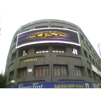 P16mm Curved outdoor LED Display Screen for Advertsing