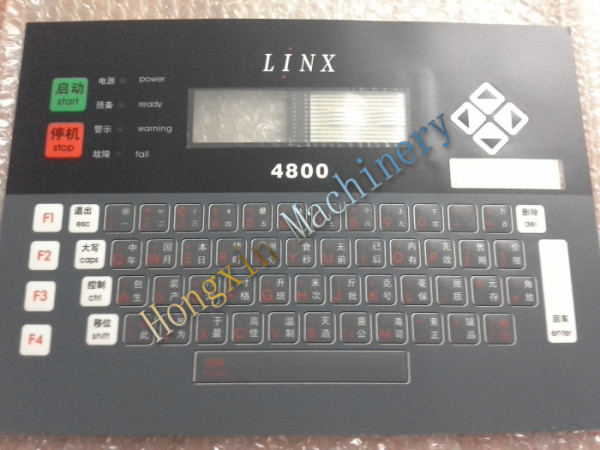 linx printer 4800 keyboard