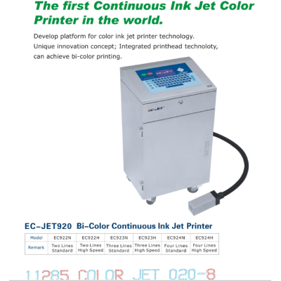 EC-JET 920 Bi-Color Continuous Ink Jet Printer