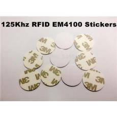 125khz RFID Метки Стикеры EM4100 водонепроницаемый клей 3М Гуле Этикетка Близость смарт-карт для контроля доступа