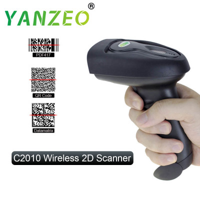 Yanzeo C2010 Wireless USB Portable DM QR Code Pos Laser Handheld 2D Barcode Scanner