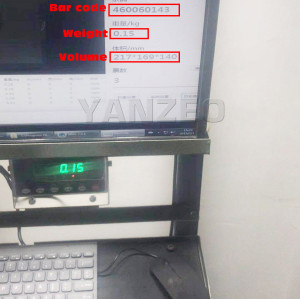 YANZEO S9000 Dynamic Intelligent Weighing Volume Logistics Using Non-Stop Scanner Free Software