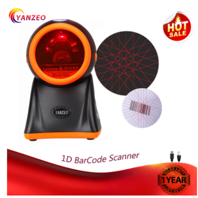 Yanzeo Omni-Directional High Speed Desktop 20 Lines RS232 1D BarCode Scanner for Supermarket Warranty 12 Months