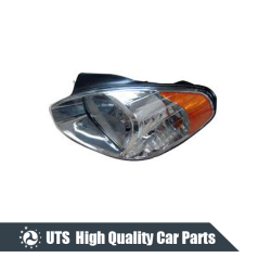 HEAD LAMP FOR ACCENT 06,MANUAL,YELLOW LENS