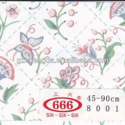 2013 quente vender bem self_adhesive decoração pvc película para vidros