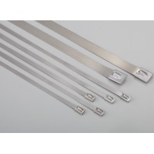Ball Lock Stainless Steel Cable Ties 7.9mm Wide Band