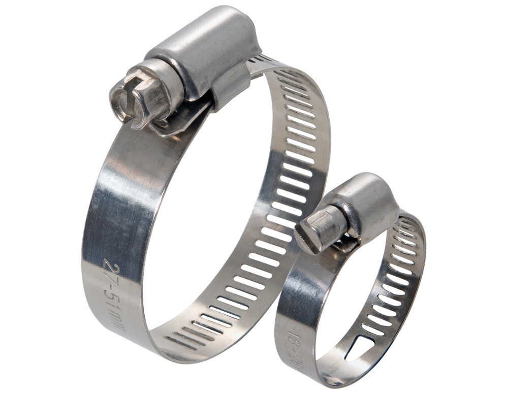 SAE Size 6 Worm-Drive 0.35 Bandwidth YDS All 300 Grade Stainless Steel Mini Hose Clamp Pack of 10 1/2 to 7/8 Diameter Range 