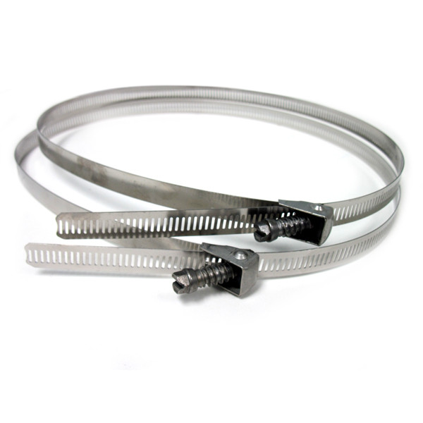 stainless steel pipe attachment bands for heat tracing cables 1/2