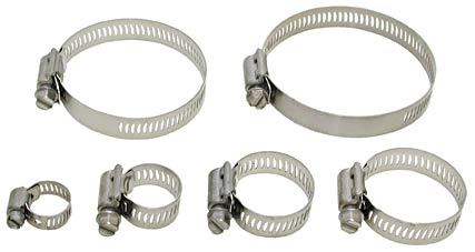 4 piece Quadra Lock worm drive clamps