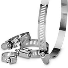 All Stainless Hose Clamps,1/2" Band