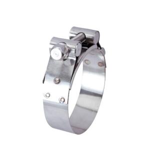 stainless steel heavy duty single bolt hose clamps