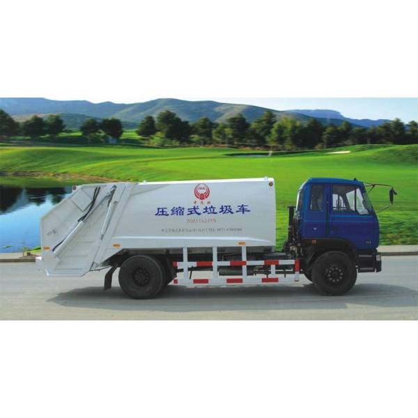 ضغط القمامة شاحنة foton 4x2 اليد اليمنى