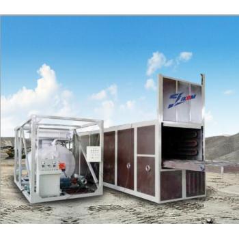Dummed asphalt melting equipment