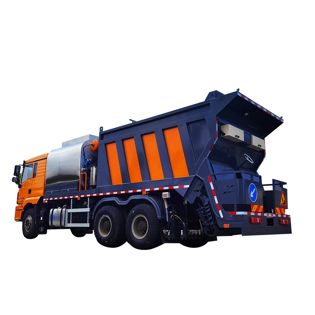 Synchronous chip sealer with Packer Blade Type Hopper - china ...