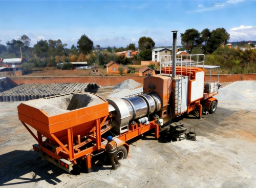 15T Mini Asphalt Plant | Integrated Asphalt Mixing Equipment | Twin-shaft Mixer + 4 Asphalt Tanks | 100kW Cummins Generator | Road Construction | Customization Services Available