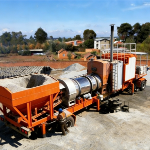 15T Mini Asphalt Plant | Integrated Asphalt Mixing Equipment | Twin-shaft Mixer + 4 Asphalt Tanks | 100kW Cummins Generator | Road Construction | Customization Services Available