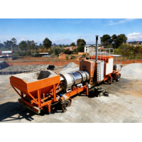 15T Mini Asphalt Plant | Integrated Asphalt Mixing Equipment | Twin-shaft Mixer + 4 Asphalt Tanks | 100kW Cummins Generator | Road Construction | Customization Services Available