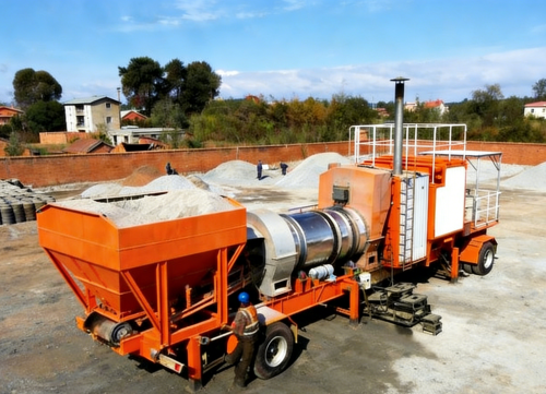 15T Mini Asphalt Plant | Integrated Asphalt Mixing Equipment | Twin-shaft Mixer + 4 Asphalt Tanks | 100kW Cummins Generator | Road Construction | Customization Services Available