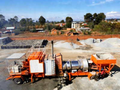15T Mini Asphalt Plant | Integrated Asphalt Mixing Equipment | Twin-shaft Mixer + 4 Asphalt Tanks | 100kW Cummins Generator | Road Construction | Customization Services Available